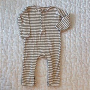 Quincy Mae Organic Cotton Striped Onesie